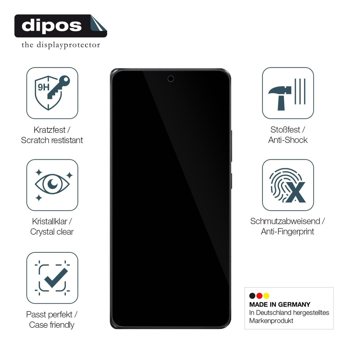 2x Screen Protector for Vivo Iqoo Z9 Turbo Endurance Flexible Glass 9H dipos