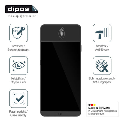 2x Screen Protector for Castles Technology S1E2 Flexible Glass 9H dipos
