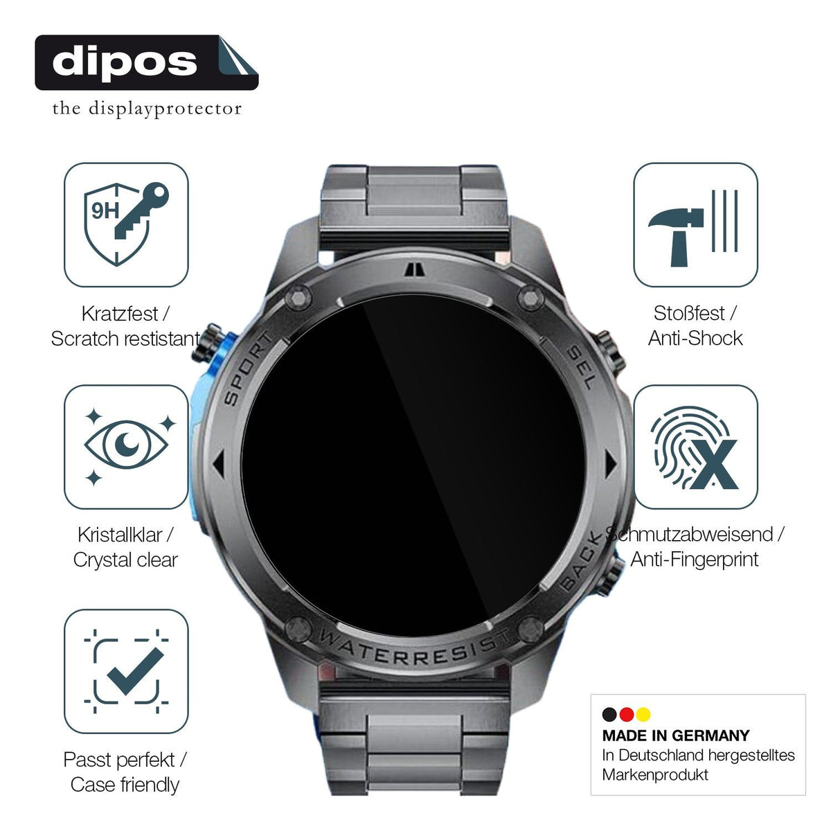 2x Screen Protector for Lige DM2 Flexible Glass 9H dipos