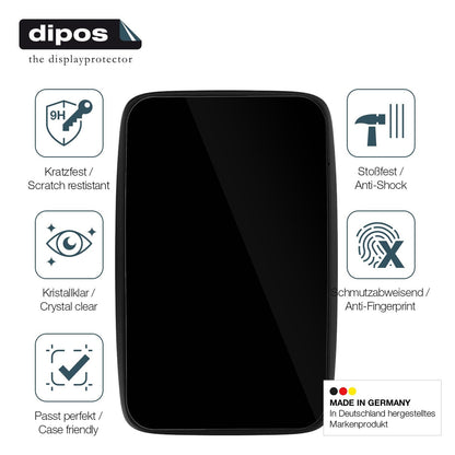 2x Screen Protector for TomTom Go Expert 7 Zoll Flexible Glass 9H dipos
