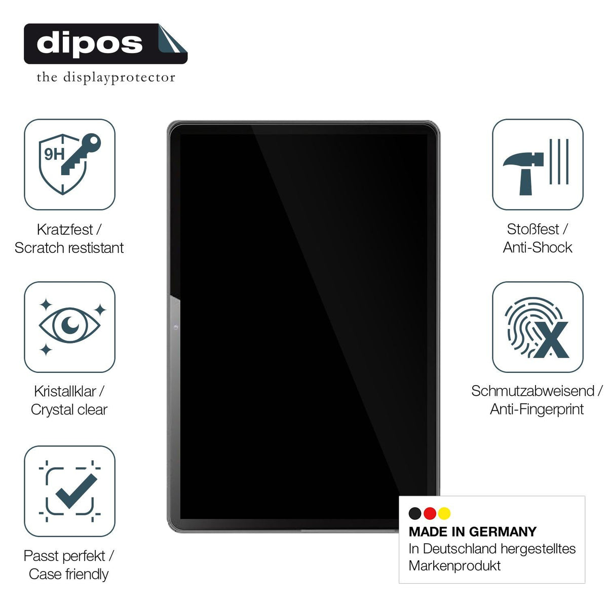 2x Screen Protector for Rebecco K70 Tablet Flexible Glass 9H dipos