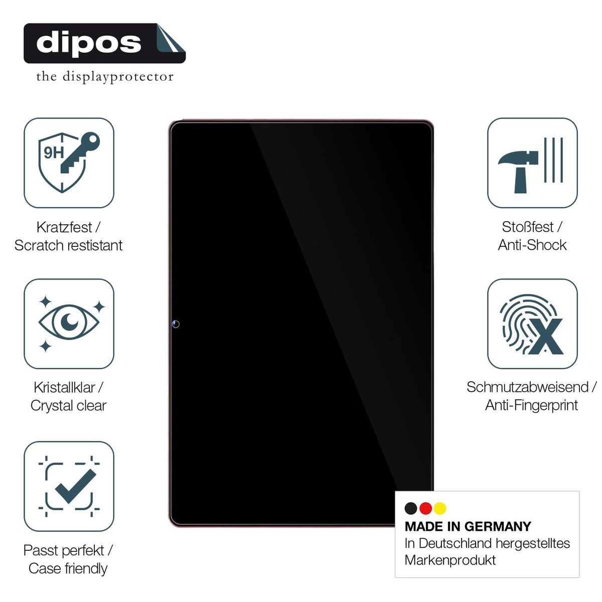 2x Screen Protector for UJJ U6 Tablet Flexible Glass 9H dipos