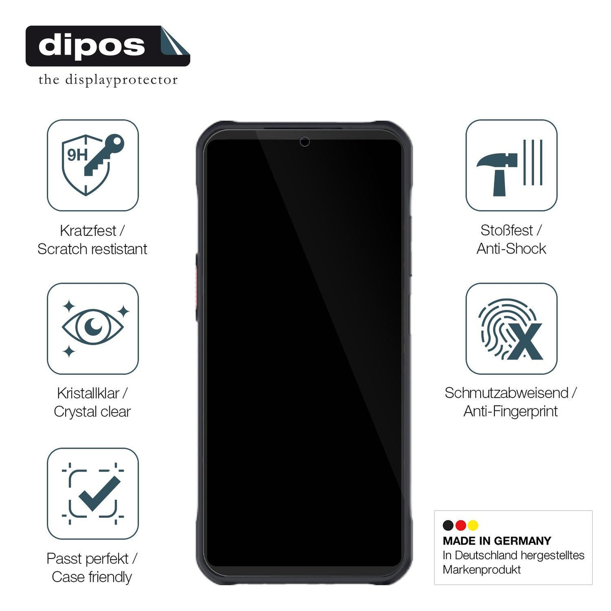 2x Screen Protector for TD Tech V900 Flexible Glass 9H dipos