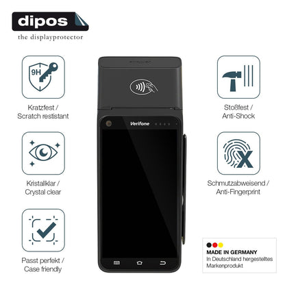 2x Screen Protector for Verifone T650p Flexible Glass 9H dipos