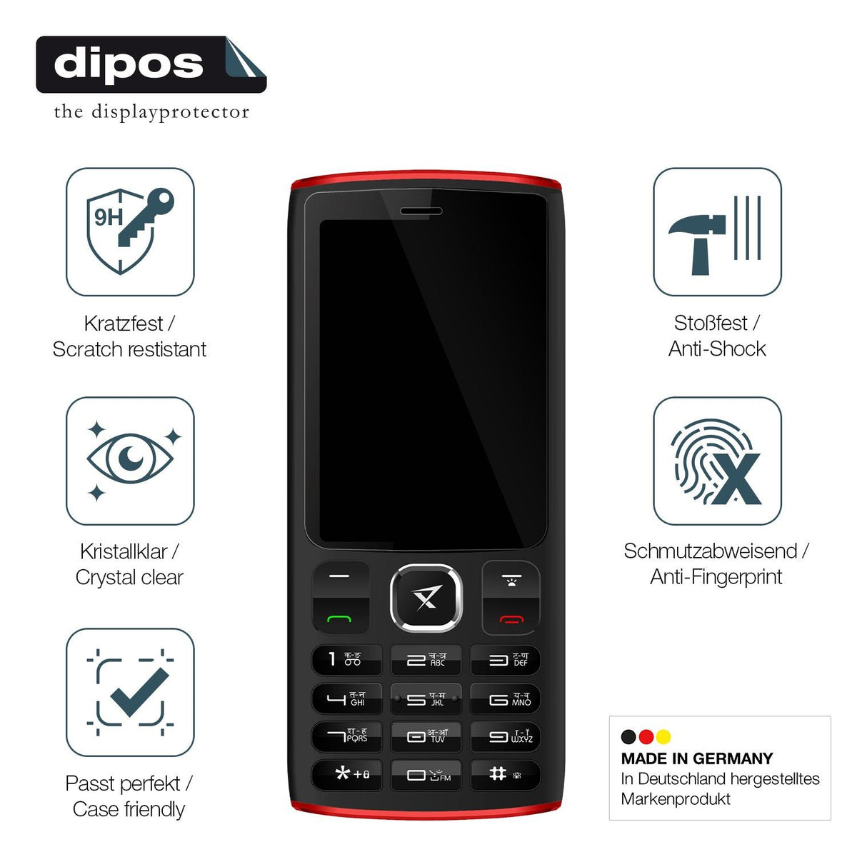 2x Screen Protector for Ziox Thunder Mega Flexible Glass 9H dipos
