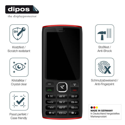 2x Screen Protector for Ziox Thunder Mega Flexible Glass 9H dipos
