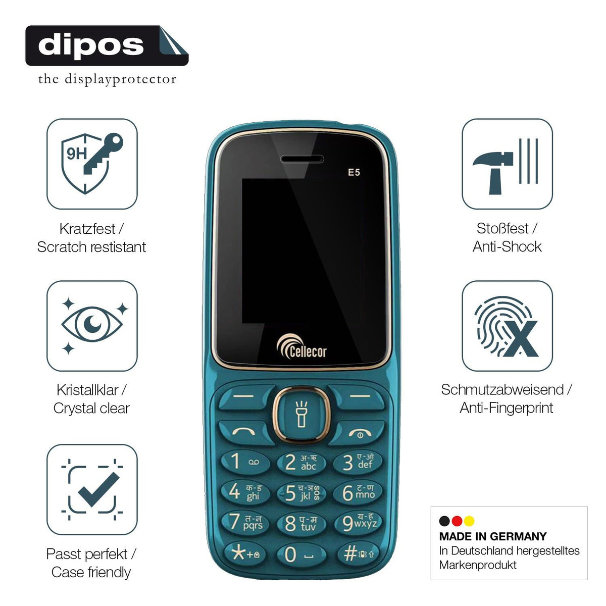 2x Screen Protector for Cellecor R2 Flexible Glass 9H dipos