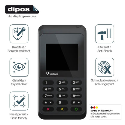 2x Screen Protector for Verifone e235 Flexible Glass 9H dipos