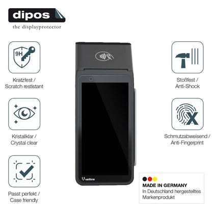 2x Screen Protector for Verifone V660p Flexible Glass 9H dipos