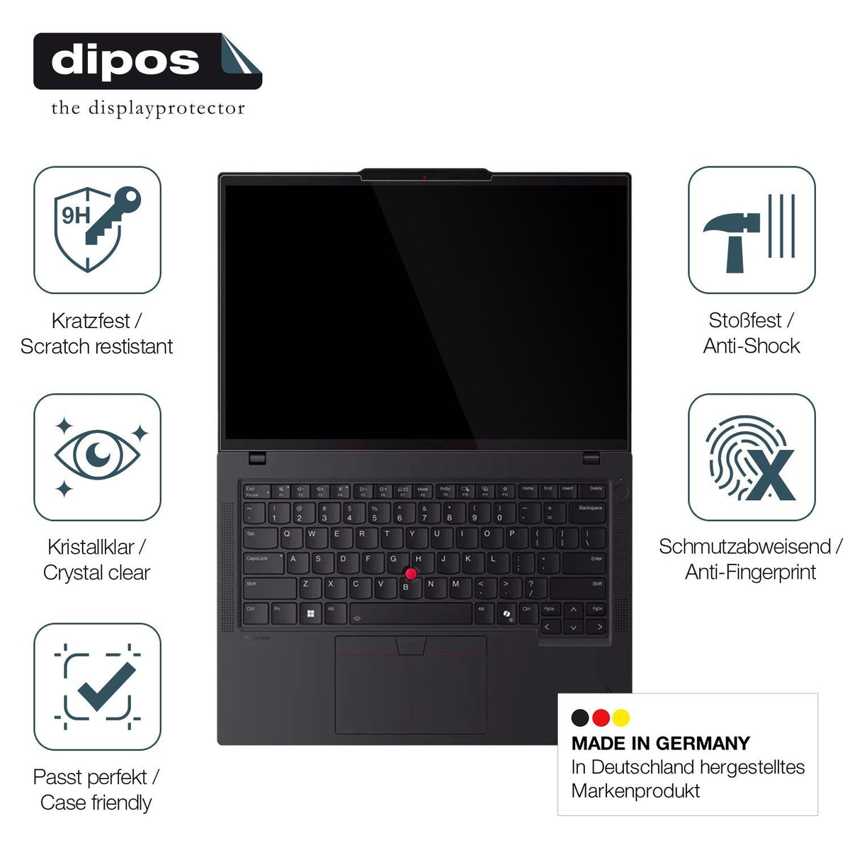 2x Screen Protector for Lenovo Campus ThinkPad P14s Gen 5 Flexible Glass 9H