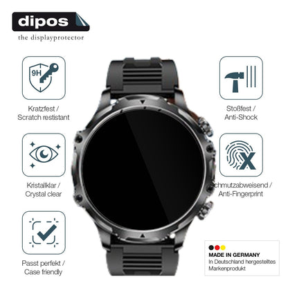 2x Screen Protector for HIRREO FV15-A-XW-JX-FR Flexible Glass 9H dipos