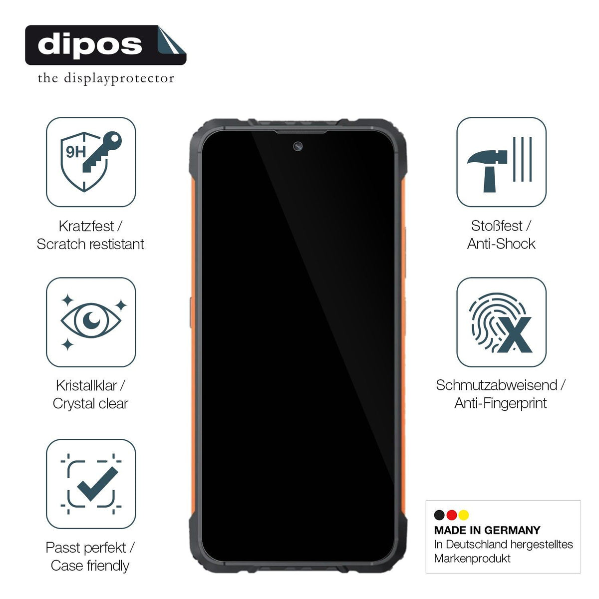 2x Screen Protector for Cubot KingKong Ace 2 Flexible Glass 9H dipos
