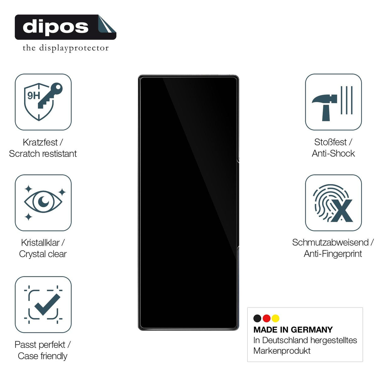2x Screen Protector for Alpinetech P1-10 10.26 Zoll Display Flexible Glass 9H