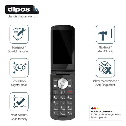 2x Screen Protector for Emporia TOUCHSMART 4G Flexible Glass 9H dipos