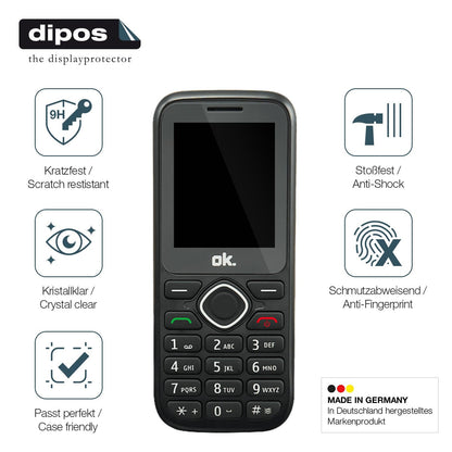 2x Screen Protector for OK. OMP 11 Flexible Glass 9H dipos