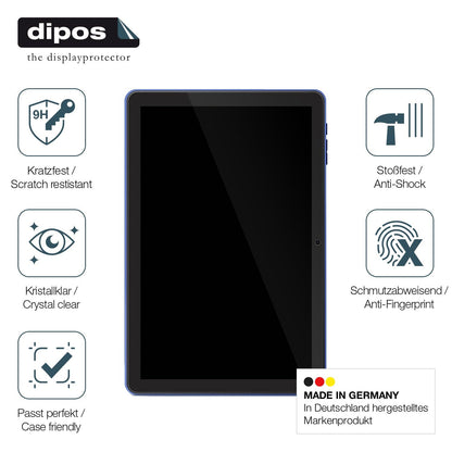 2x Screen Protector for TopLuck Tab 10 Zoll Flexible Glass 9H dipos