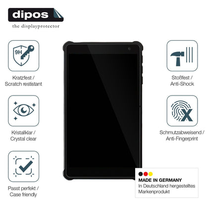 2x Screen Protector for Pritom 7 Zoll Tablet Flexible Glass 9H dipos