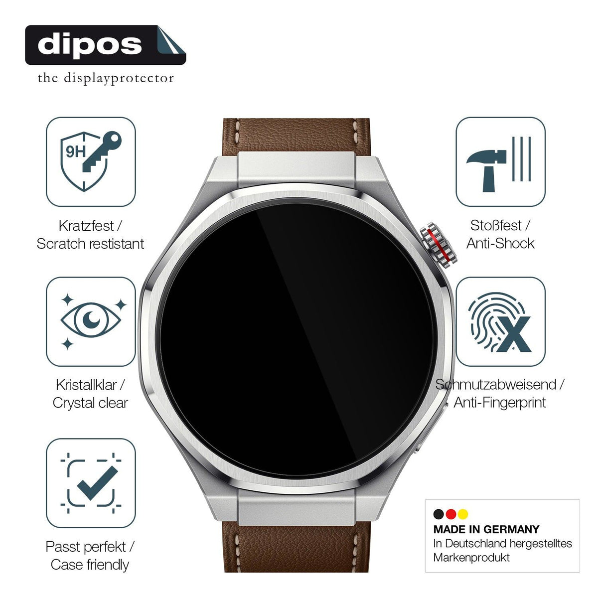2x Screen Protector for Honor Watch 5 Ultra Flexible Glass 9H dipos