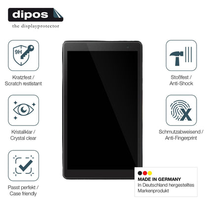 2x Screen Protector for Pritom P7 7 Zoll Flexible Glass 9H dipos