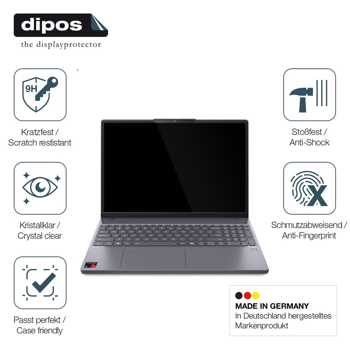 2x Screen Protector for Lenovo IdeaPad Slim 3x Flexible Glass 9H dipos