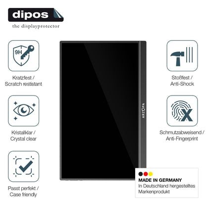 2x Screen Protector for Arzopa Z1RC 16 Zoll Flexible Glass 9H dipos