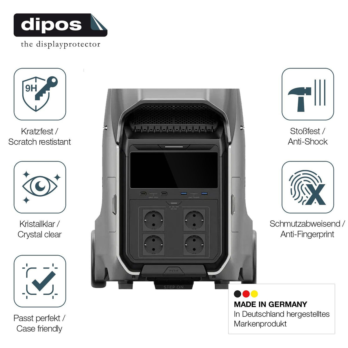2x Screen Protector for EF Ecoflow Delta 3 Plus Flexible Glass 9H dipos