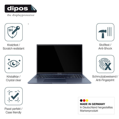 2x Screen Protector for Asus Vivobook 15 Flexible Glass 9H dipos