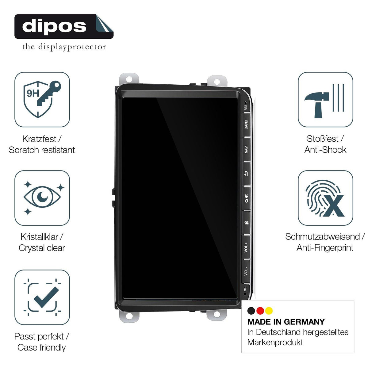 2x Screen Protector for Essgoo AR9002 Flexible Glass 9H dipos