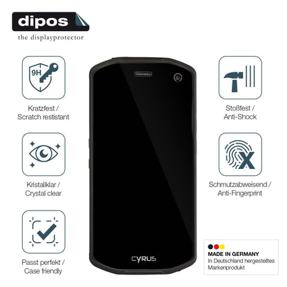 2x Screen Protector for Cyrus CS28 Hipster Rev.2 Flexible Glass 9H dipos