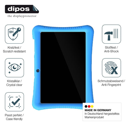 2x Screen Protector for Semeakoko FF35 Kinder Tab 10 Zoll Flexible Glass 9H