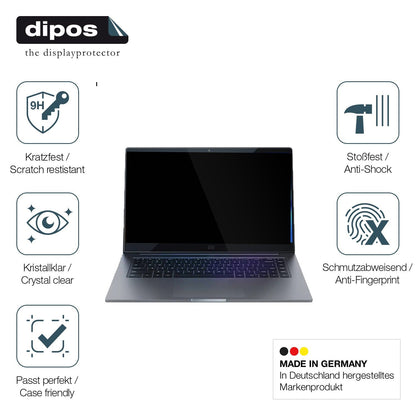 2x Screen Protector for Xiaomi Mi Notebook 15.6 Zoll Flexible Glass 9H dipos