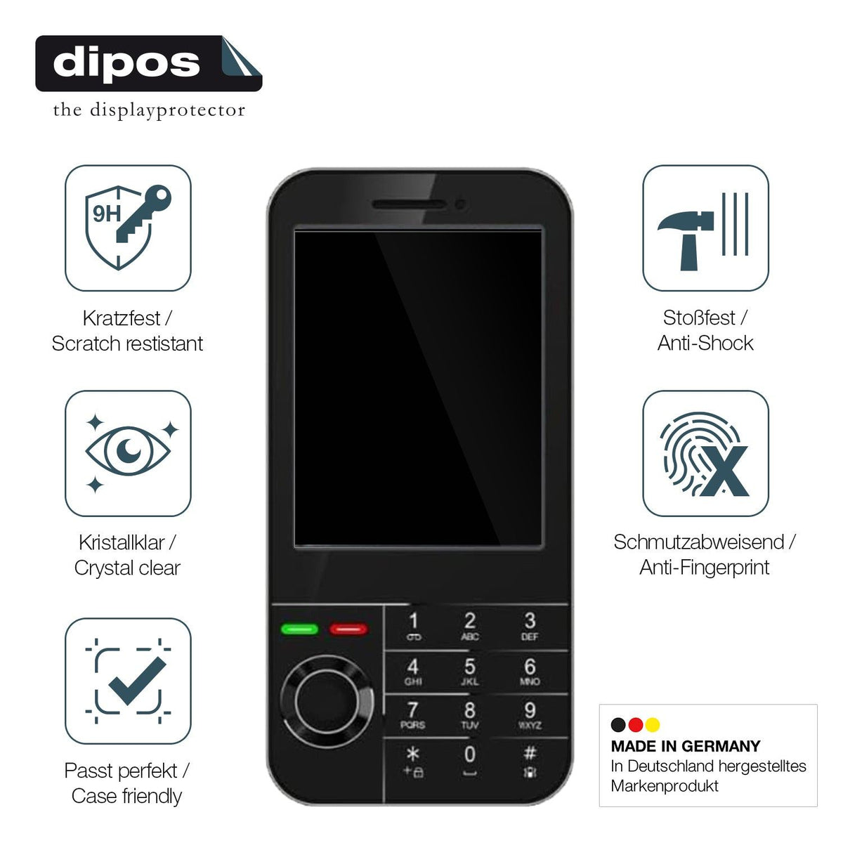 2x Screen Protector for I Kall K666 New Flexible Glass 9H dipos