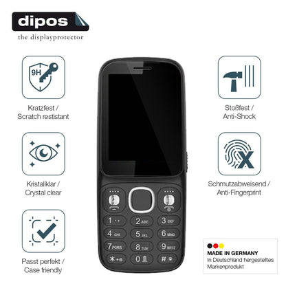 2x Screen Protector for I Kall K24 Flexible Glass 9H dipos