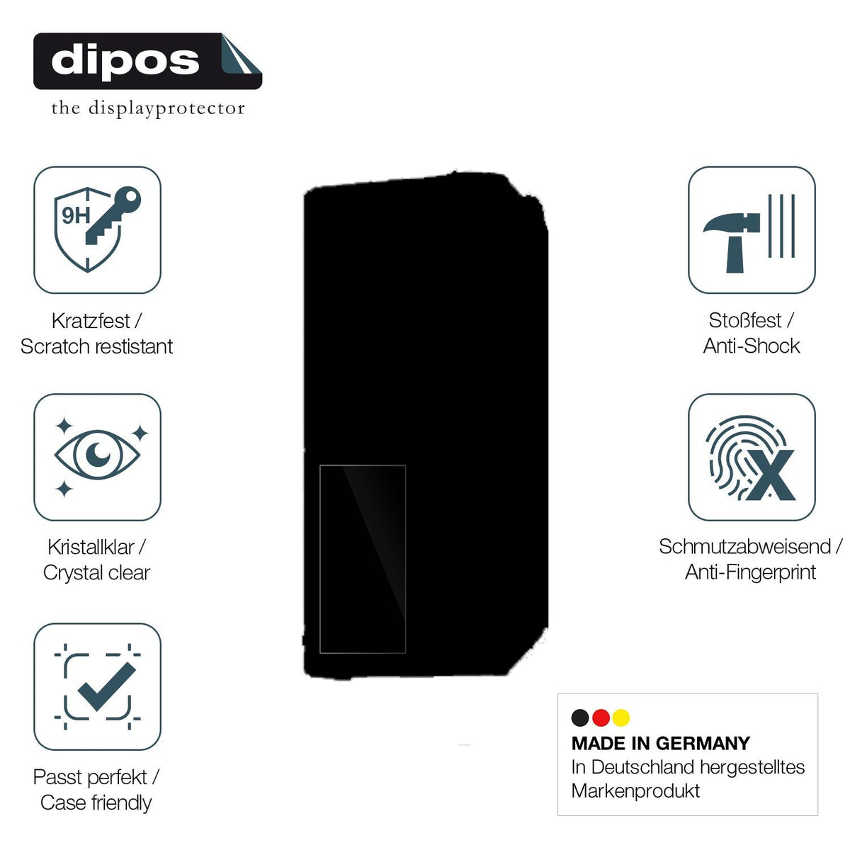 2x Screen Protector for Telpo M10 Front-Display Flexible Glass 9H dipos