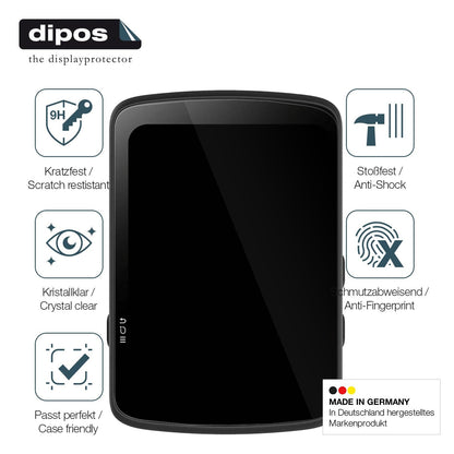 2x Screen Protector for Bryton Rider 17 Flexible Glass 9H dipos