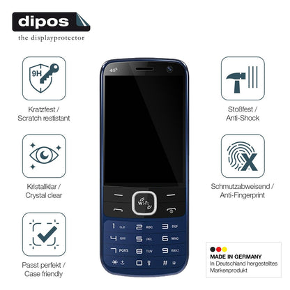 2x Screen Protector for I Kall K555 4G Flexible Glass 9H dipos