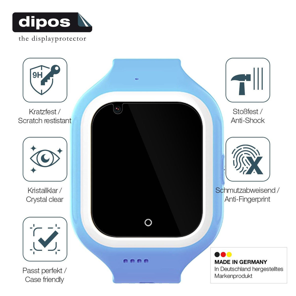 2x Screen Protector for SaveFamily Iconic Plus 2 4G Flexible Glass 9H dipos