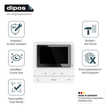2x Screen Protector for Bticino 344672 Flexible Glass 9H dipos