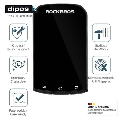 2x Screen Protector for Rockbros Bike Computer 2.90 Zoll Flexible Glass 9H dipos