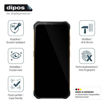 2x Screen Protector for Hammer Iron Va Flexible Glass 9H dipos