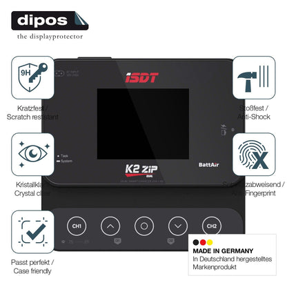 2x Screen Protector for ISDT K27ip Flexible Glass 9H dipos