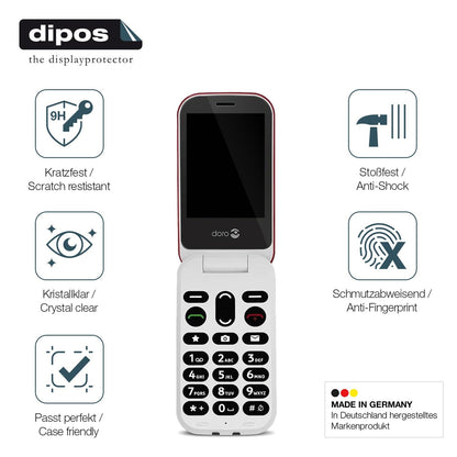 2x Screen Protector for Doro 6040 Flexible Glass 9H dipos