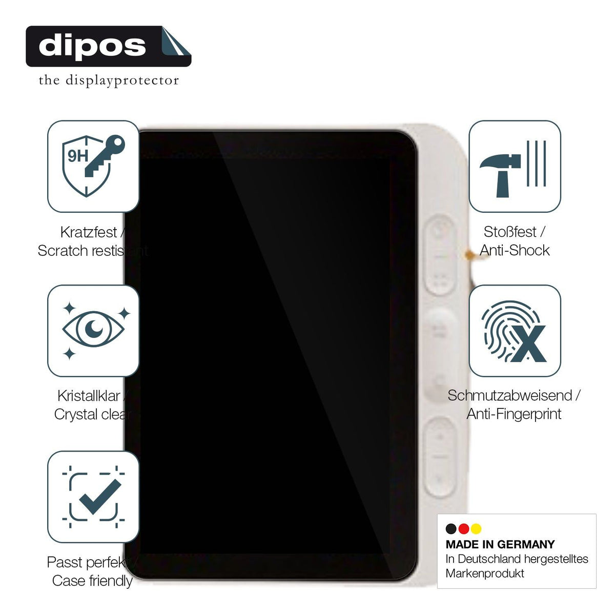 2x Screen Protector for BEAVERLAB Mikroskop 4 Zoll Flexible Glass 9H dipos
