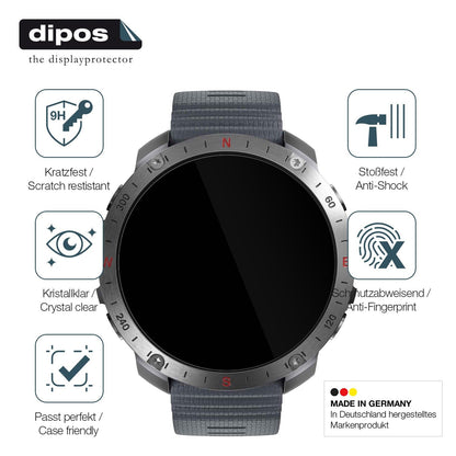 2x Screen Protector for Polar Grit X2 Flexible Glass 9H dipos
