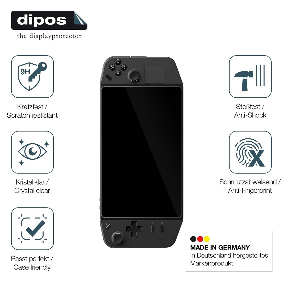 2x Screen Protector for Lenovo Legion Go Flexible Glass 9H dipos