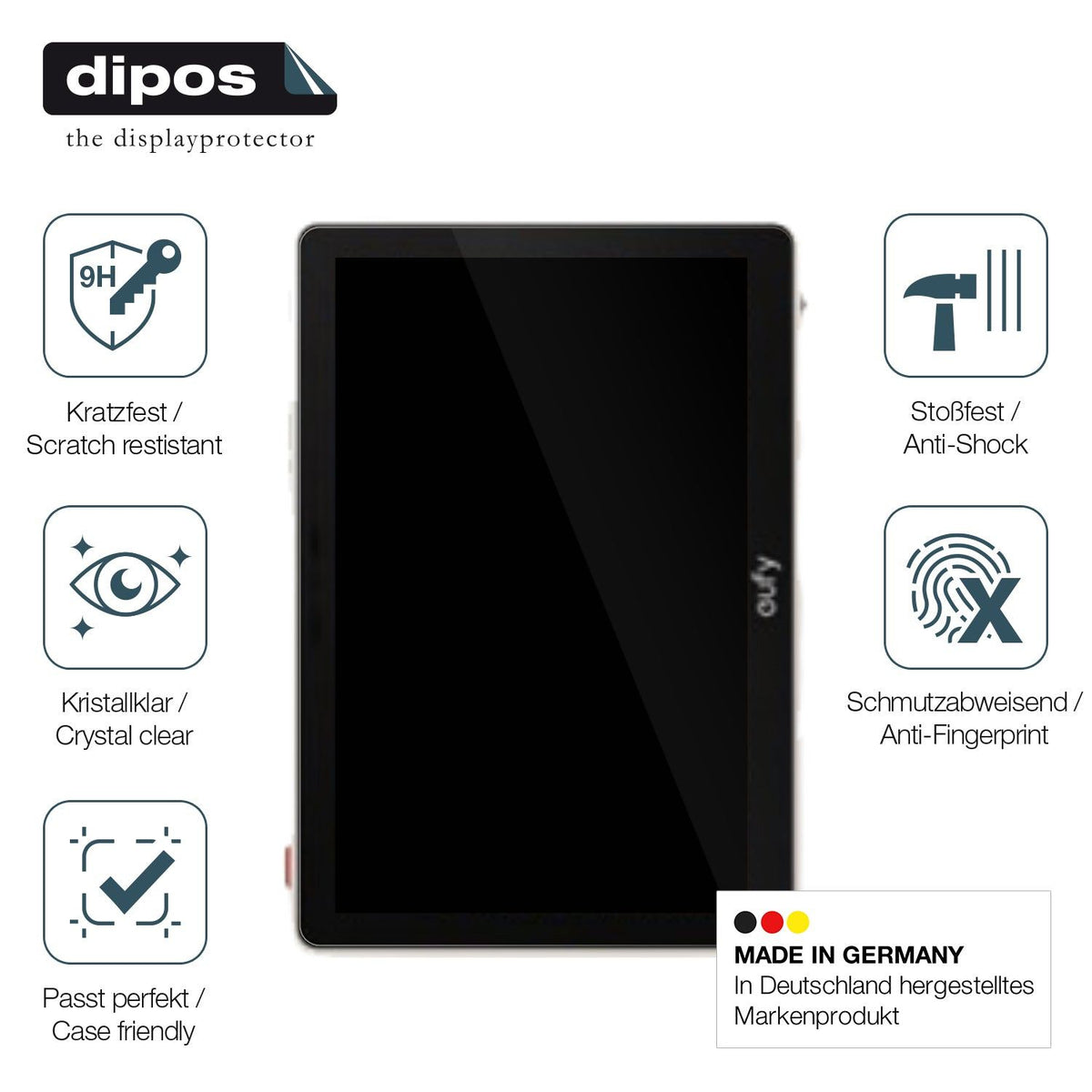 2x Screen Protector for Eufy Smartdisplay E10 Flexible Glass 9H dipos