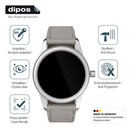 2x Screen Protector for NOMOS Glashütte Club Flexible Glass 9H dipos