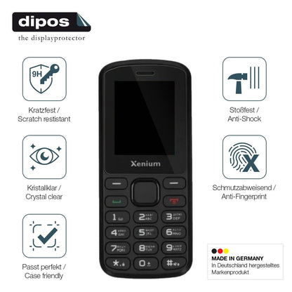 2x Screen Protector for Philips Xenium X170 Flexible Glass 9H dipos
