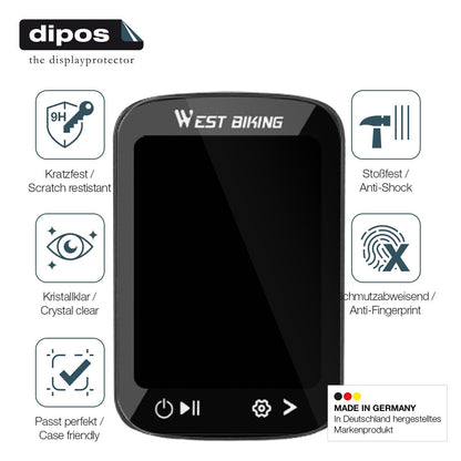 2x Screen Protector for Yongness Bike Computer Flexible Glass 9H dipos