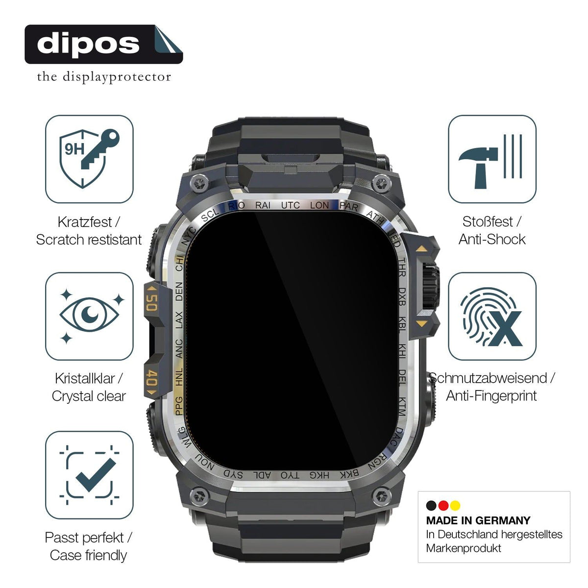 2x Screen Protector for Rollme Hero X Flexible Glass 9H dipos
